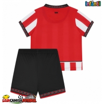 Camisa de Futebol Sheffield United Equipamento Principal Infantil 2025-26 Manga Curta (+ Calças curtas)